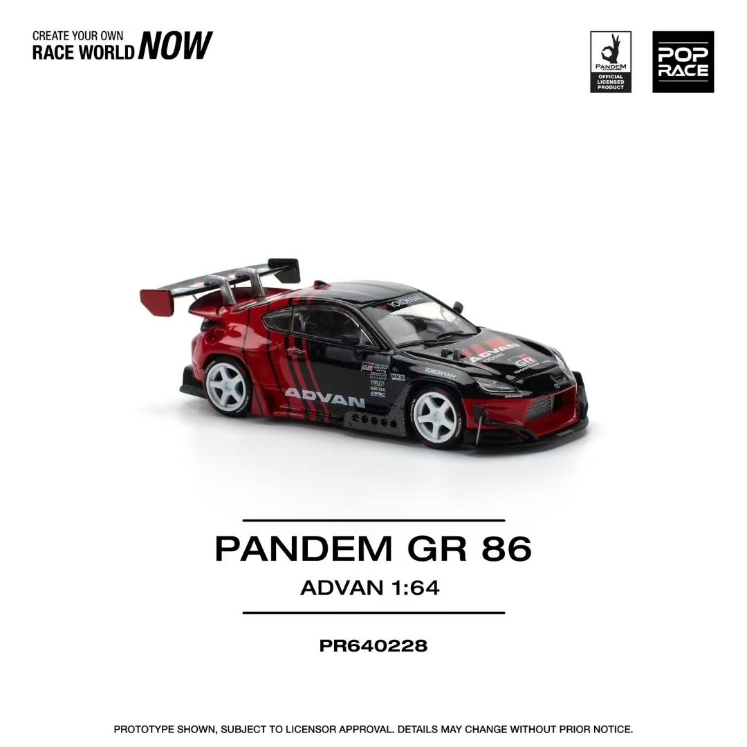 POP Race 1:64 Pandem GR86 ZN8  - Die Cast Car 1 64 评论和价格