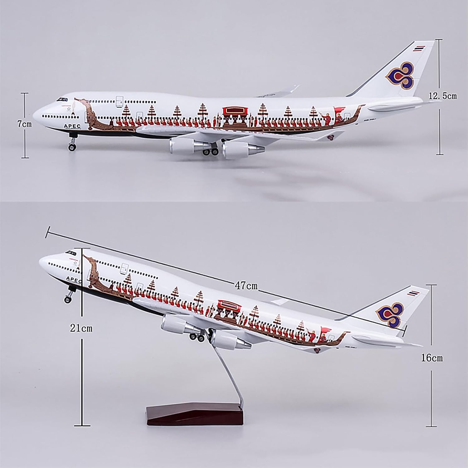 47cm Toys Airplane Scale 1:150 - Model Airplane Plastic 评论和价格