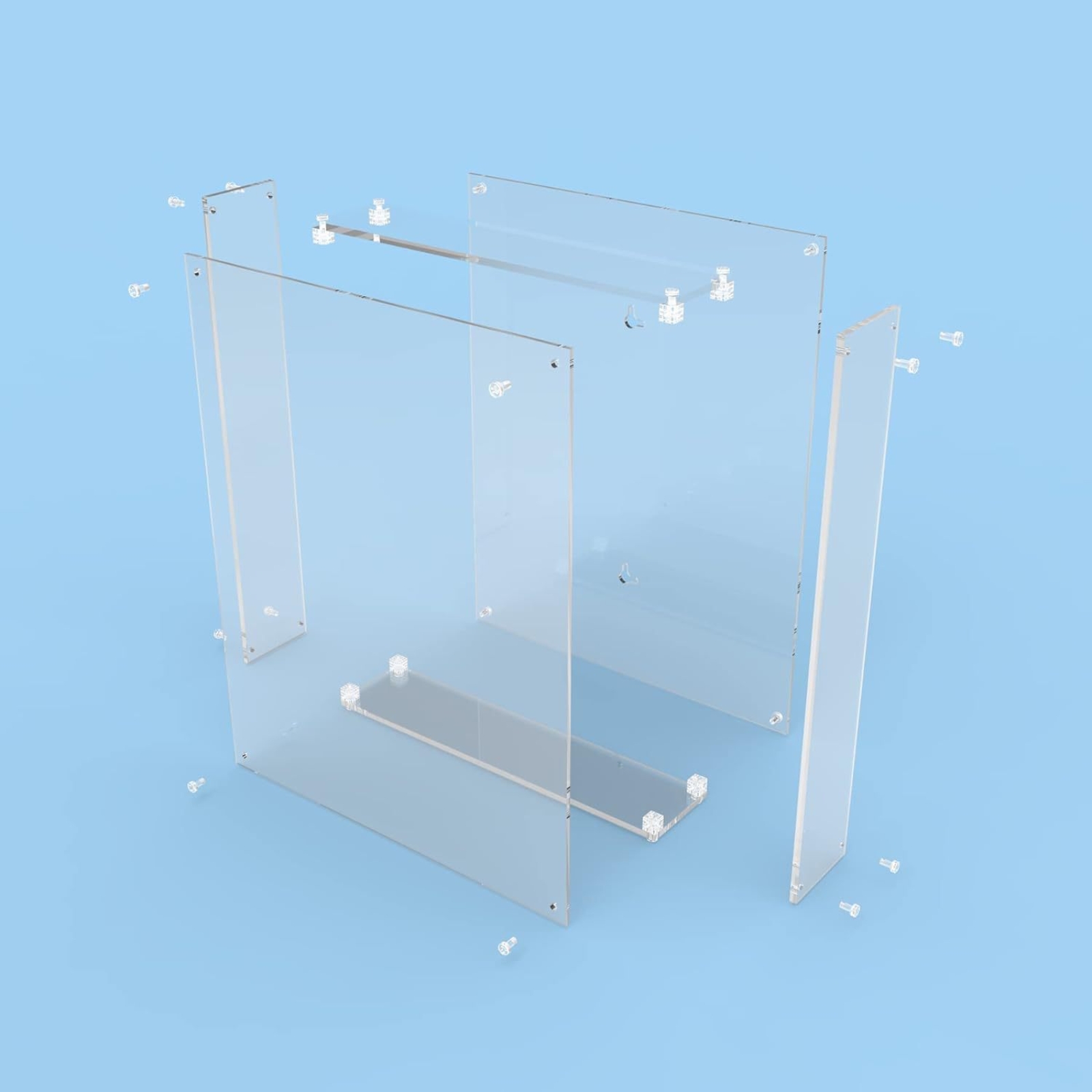 Acrylic Shadow Box Crystal Cle - Display Case Acrylic 评论和价格